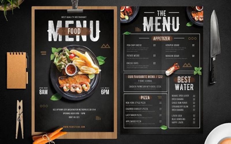 In Kỹ Thuật Số tại TP.HCM chuyên in menu giá rẻ In menu giá rẻ Kỹ Thuật Số