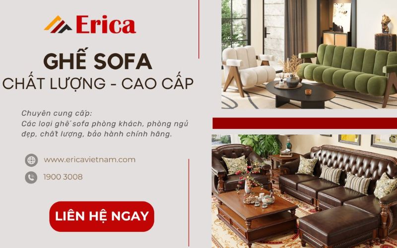 sofa cao cấp erica việt nam
