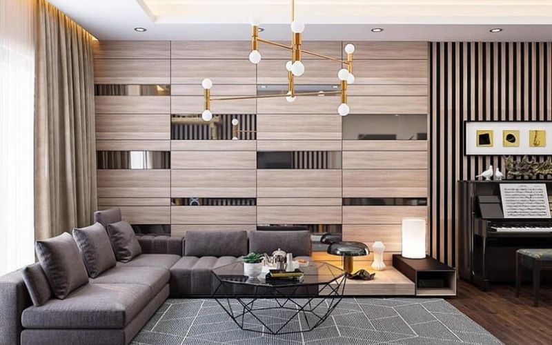 Đừng đặt gương sau sofa