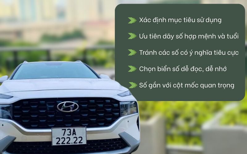 Gợi ý chọn biển số xe hợp phong thuỷ