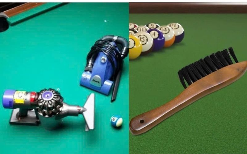 Tổng hợp dụng cụ vệ sinh bàn bida đầy đủ