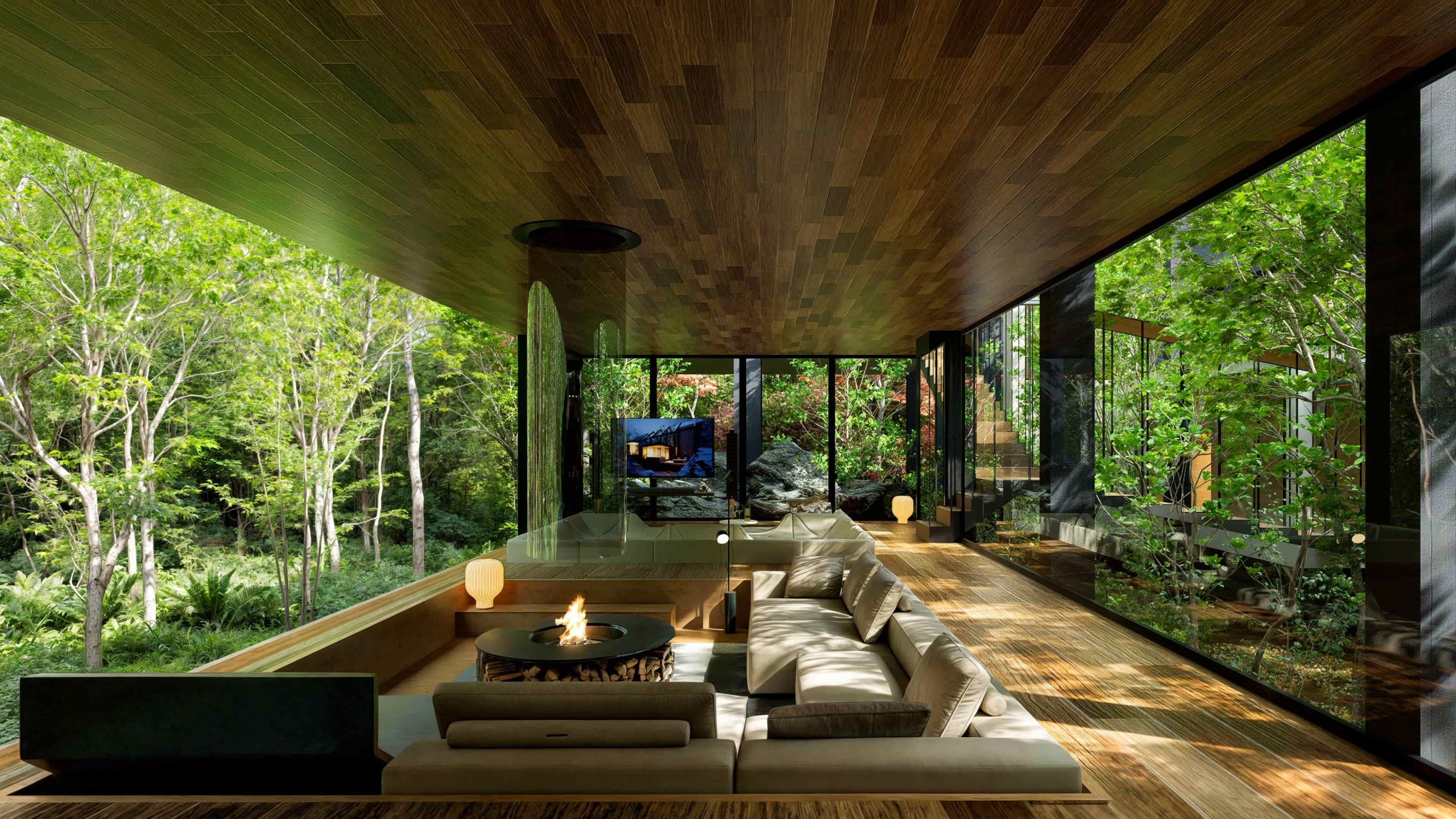 Basic9studio ヴィラの3Dインテリアパース Basic9studio ヴィラの3Dインテリアパース