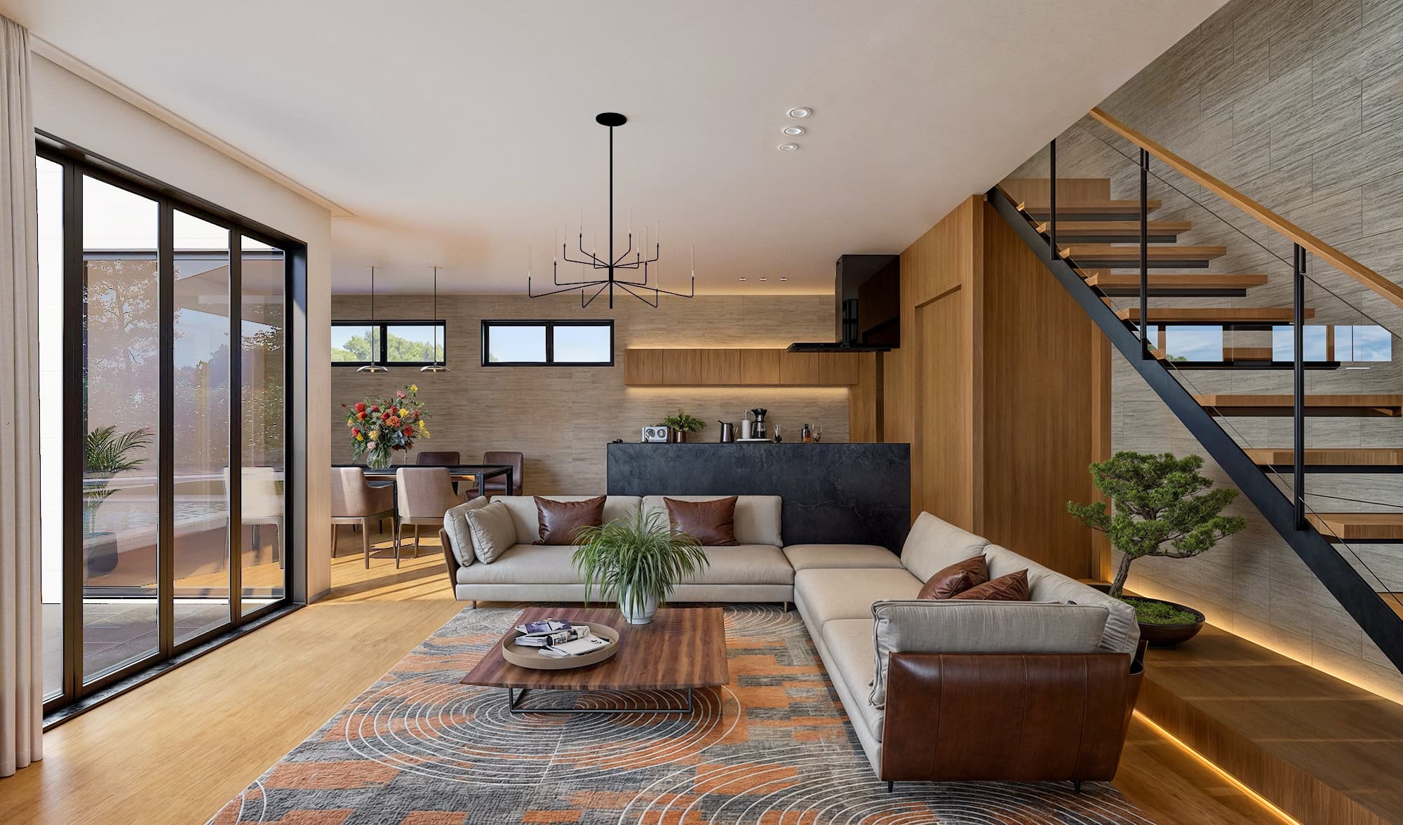 Basic9studio 3Dパースペクティブ3D画像でインテリアコンセプトを提示 Basic9studio 3Dパースペクティブ3D画像でインテリアコンセプトを提示